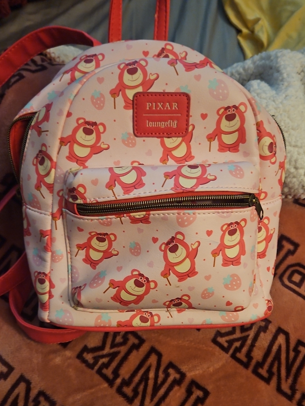 Loungefly Pink Lotso Mini Backpack